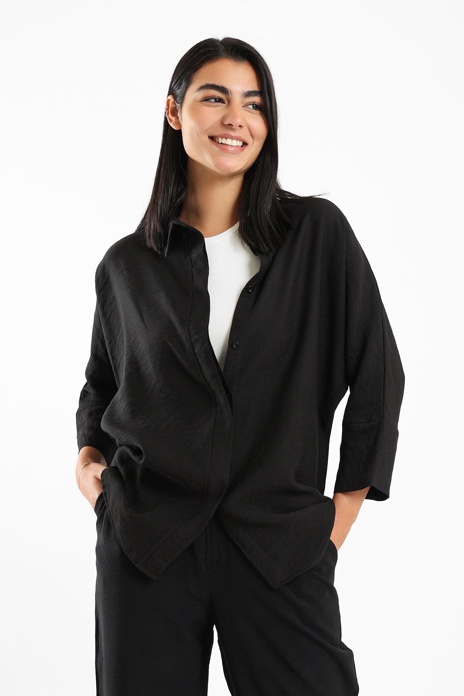 Plain Tencel shirt - Clue Wear