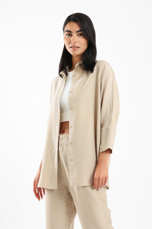 Plain Tencel shirt - Clue Wear