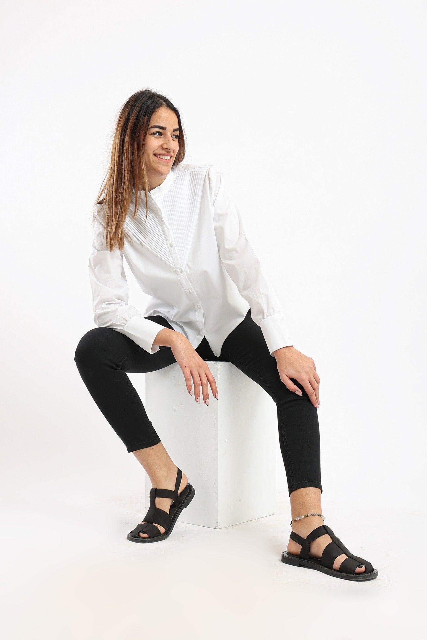 Pleated Formal Shirt - Carina - ÙƒØ§Ø±ÙŠÙ†Ø§