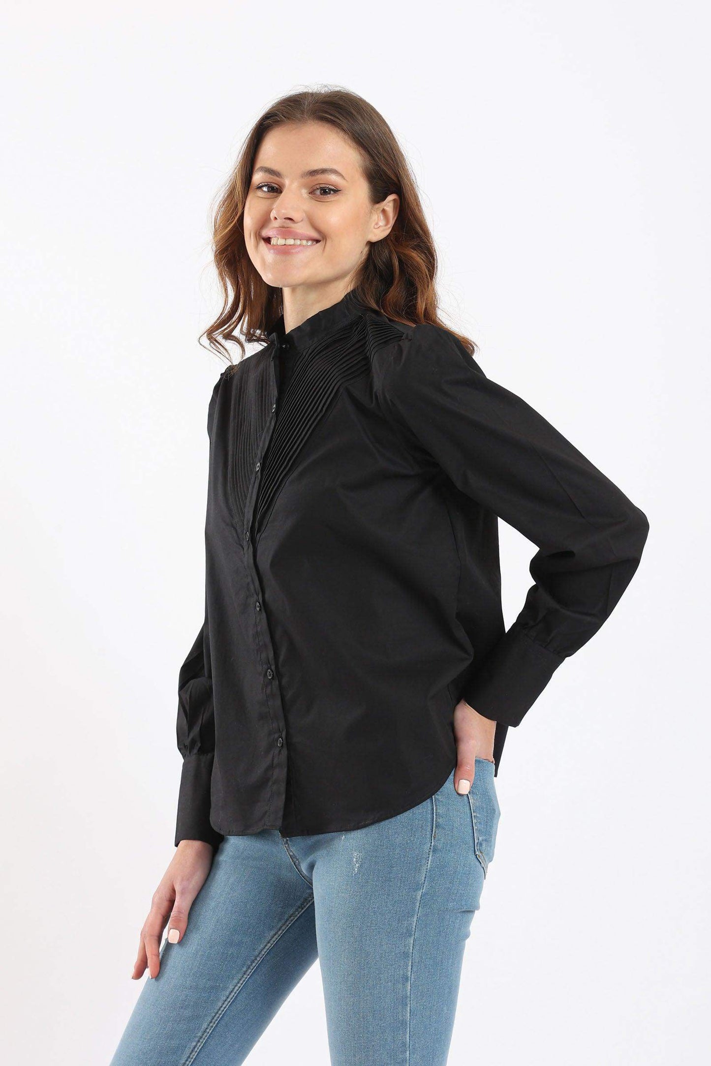 Pleated Formal Shirt - Carina - ÙƒØ§Ø±ÙŠÙ†Ø§