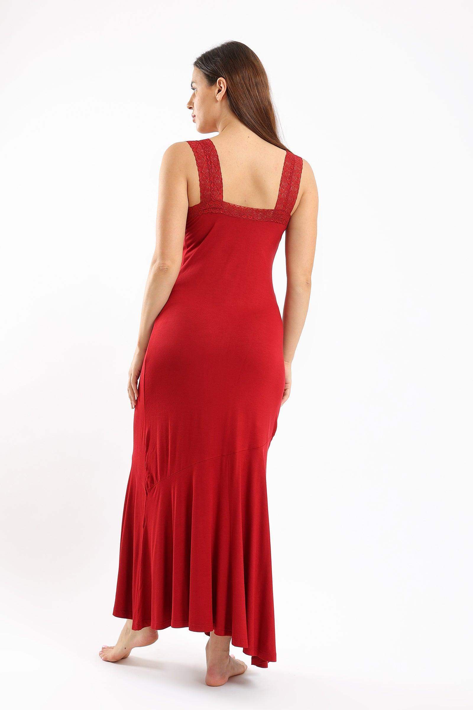 Pleated Maxi Nightgown - Carina - ÙƒØ§Ø±ÙŠÙ†Ø§