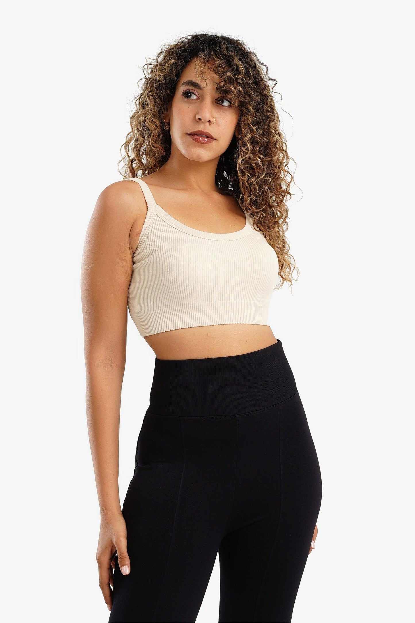 Plunge Neck Crop Top - Carina - ÙƒØ§Ø±ÙŠÙ†Ø§