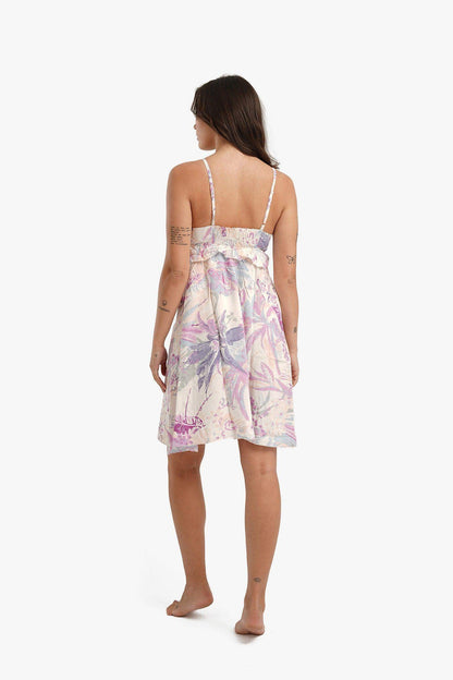 Plunge V-Neck Printed Nightgown - Carina - ÙƒØ§Ø±ÙŠÙ†Ø§