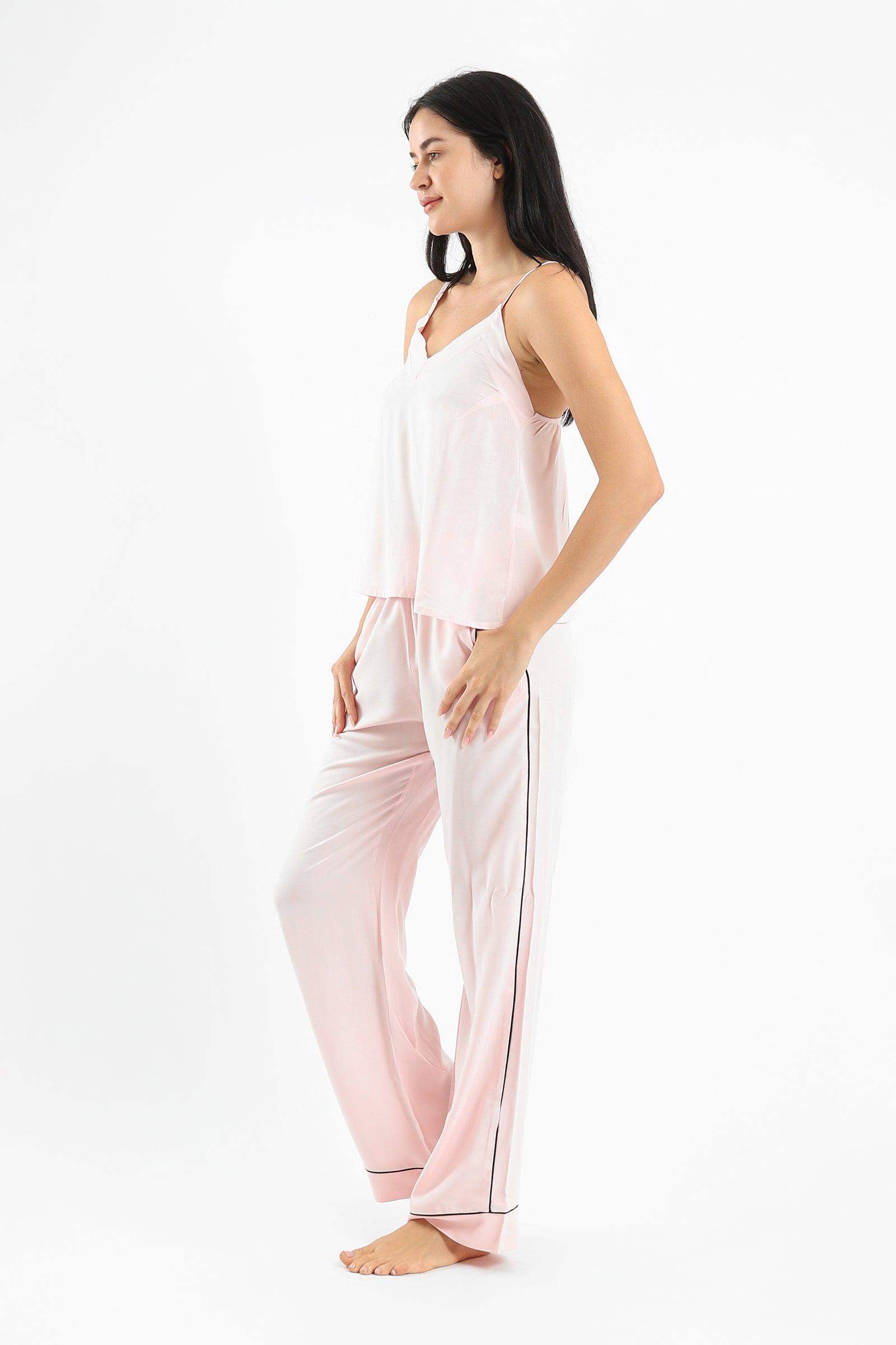 Plunge V-Neck Pyjama Set - Carina - ÙƒØ§Ø±ÙŠÙ†Ø§