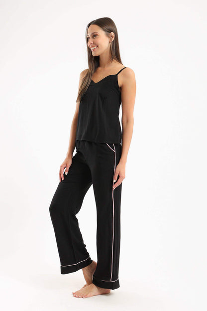 Plunge V-Neck Pyjama Set - Carina - ÙƒØ§Ø±ÙŠÙ†Ø§