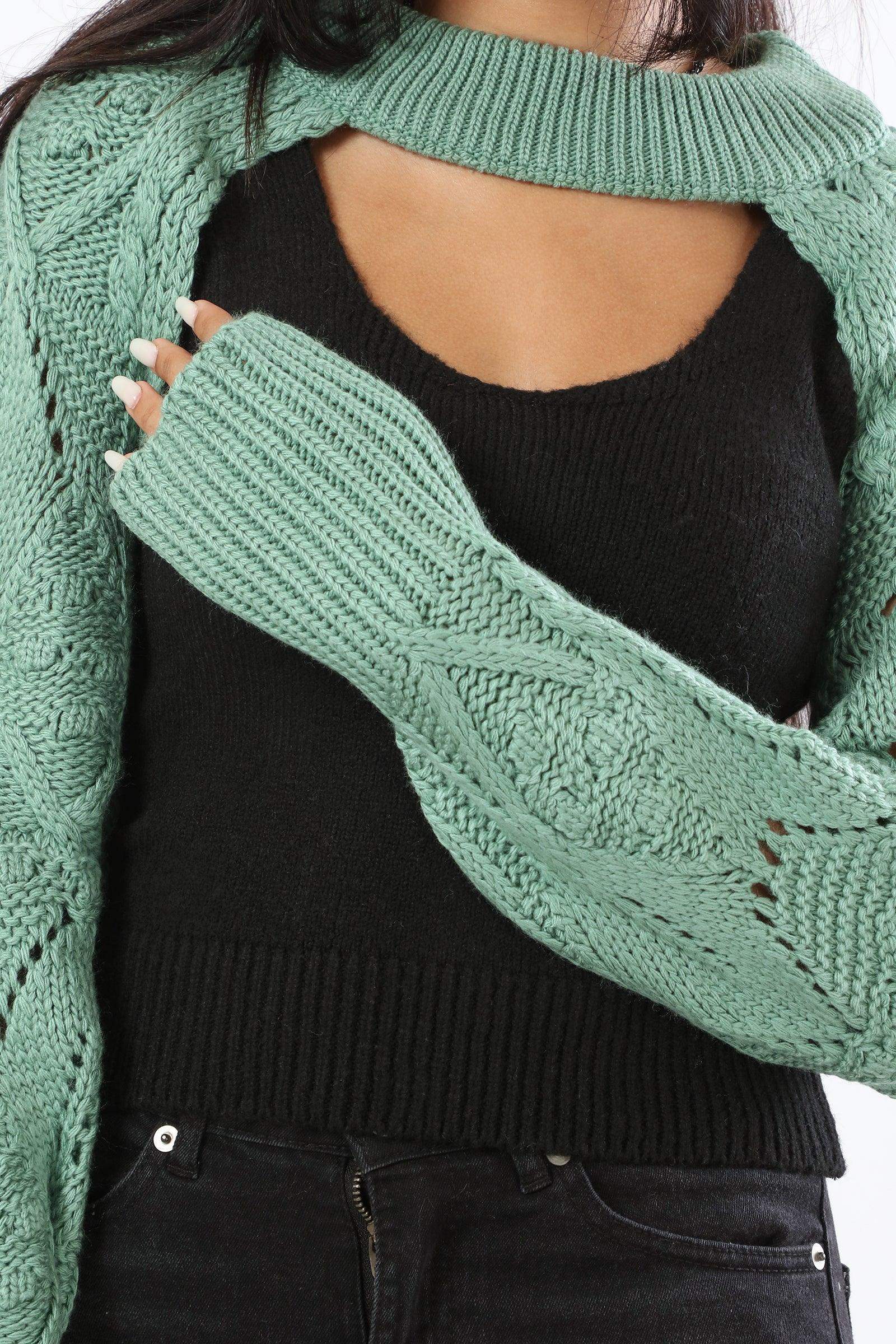 Pointelle Detachable Sleeves - Carina - ÙƒØ§Ø±ÙŠÙ†Ø§