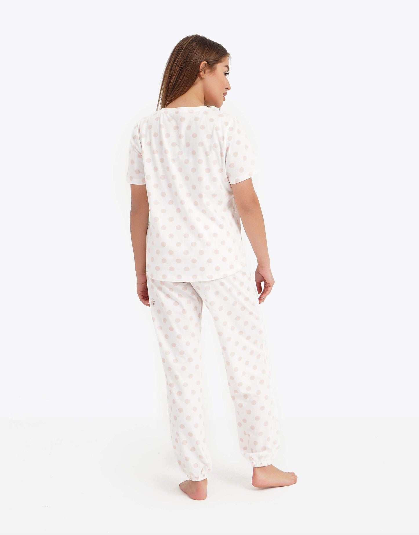 Polka Dots Printed Pyjama Set - Carina - ÙƒØ§Ø±ÙŠÙ†Ø§