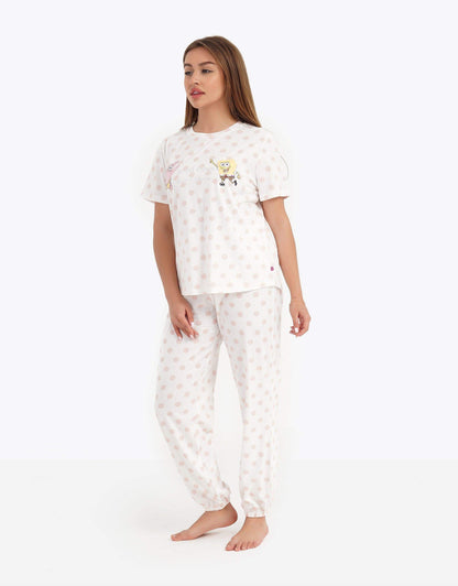 Polka Dots Printed Pyjama Set - Carina - ÙƒØ§Ø±ÙŠÙ†Ø§