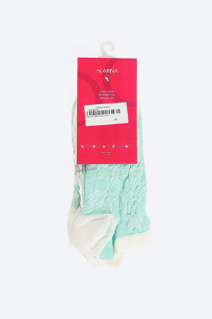 Printed Ankle Length Socks - 3 Pairs - Carina - ÙƒØ§Ø±ÙŠÙ†Ø§