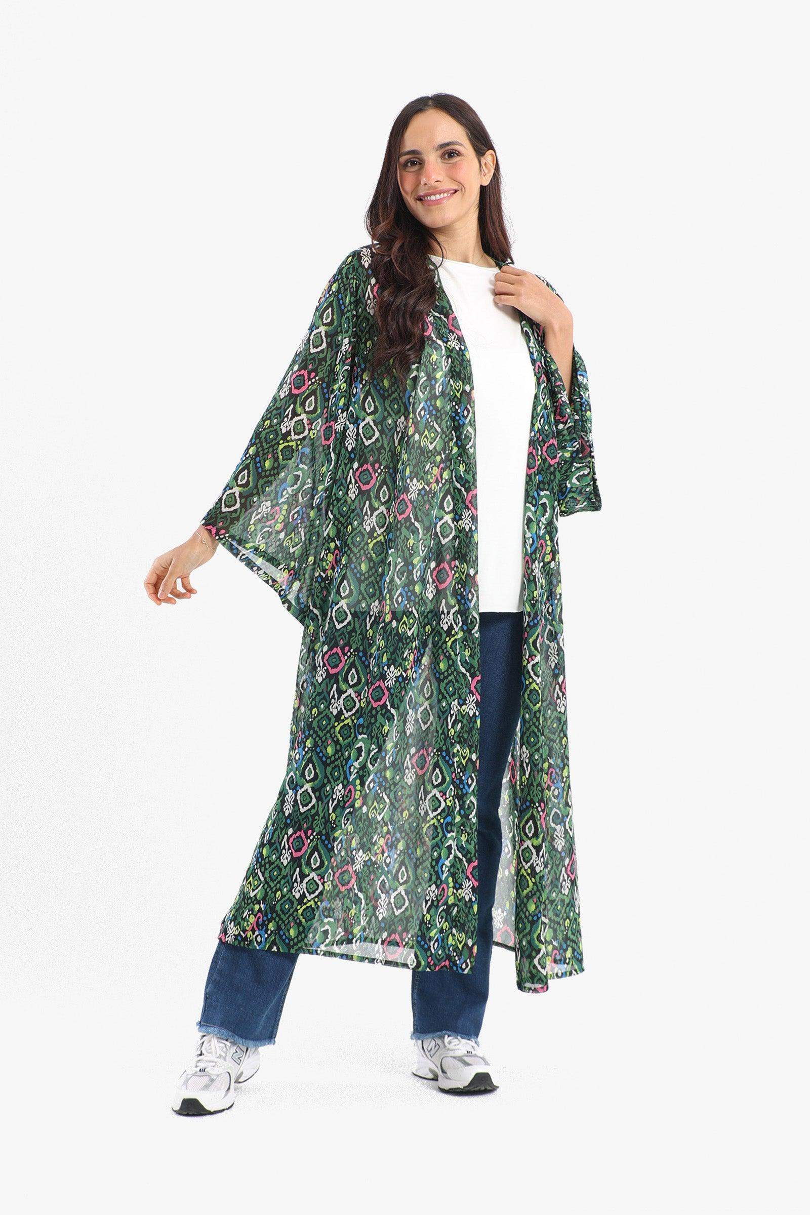 Printed Chiffon Kimono - Carina - ÙƒØ§Ø±ÙŠÙ†Ø§