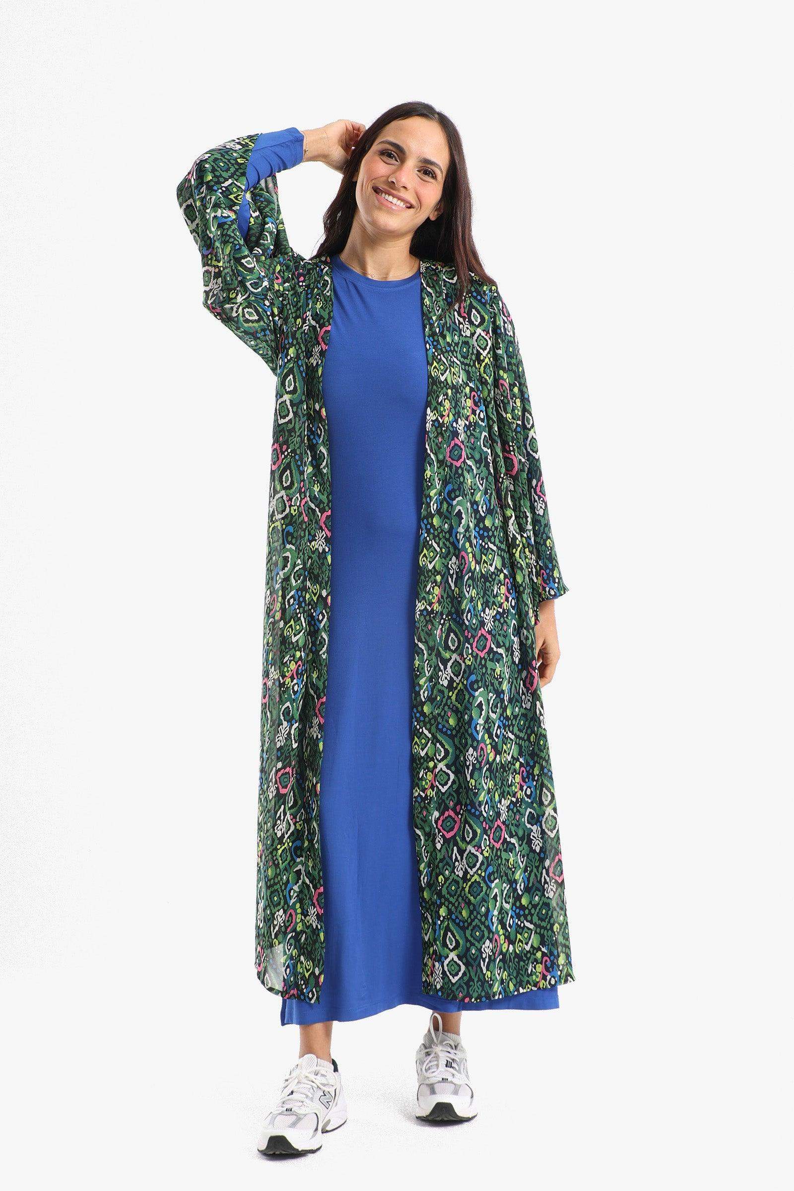 Printed Chiffon Kimono - Carina - ÙƒØ§Ø±ÙŠÙ†Ø§