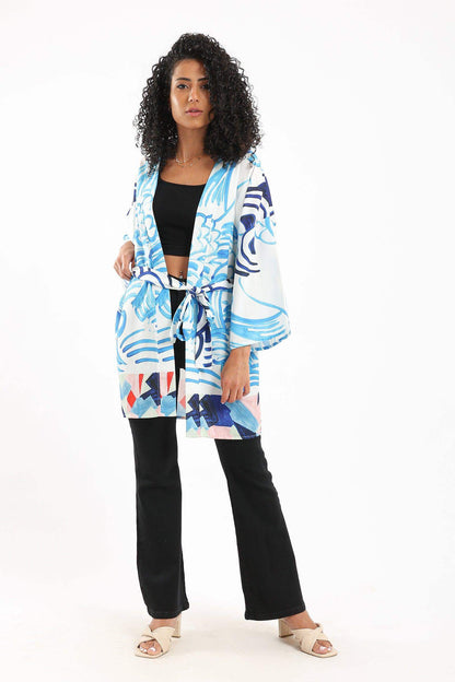 Printed Colorful Kimono - Carina - ÙƒØ§Ø±ÙŠÙ†Ø§