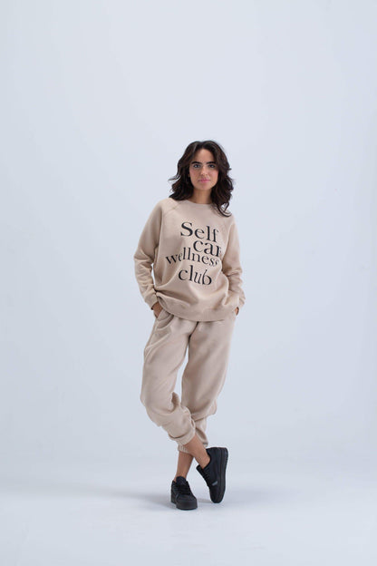 Printed Cotton Lounge Sweatshirt - Carina - ÙƒØ§Ø±ÙŠÙ†Ø§