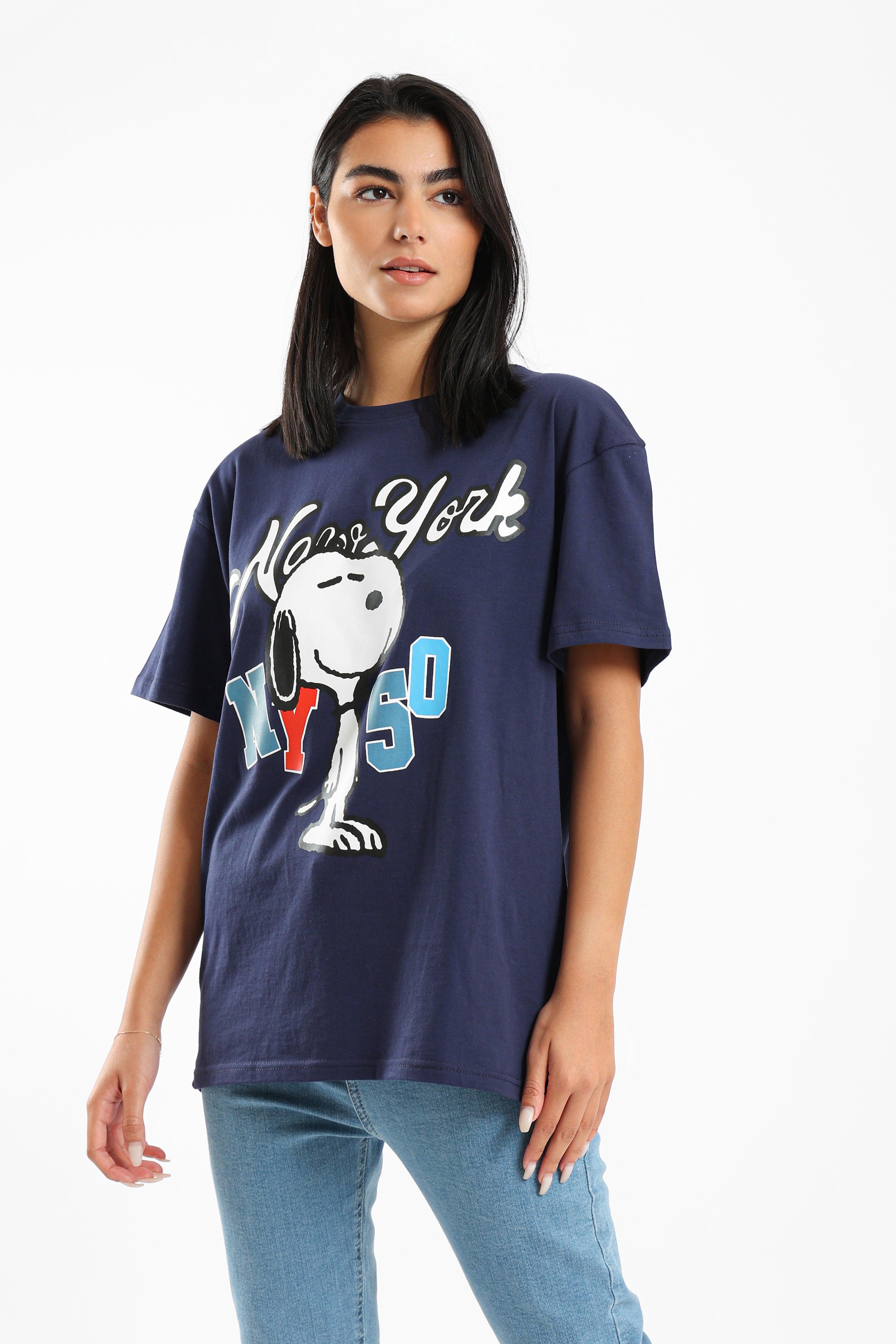 Printed Cotton T-shirt - Clue Wear