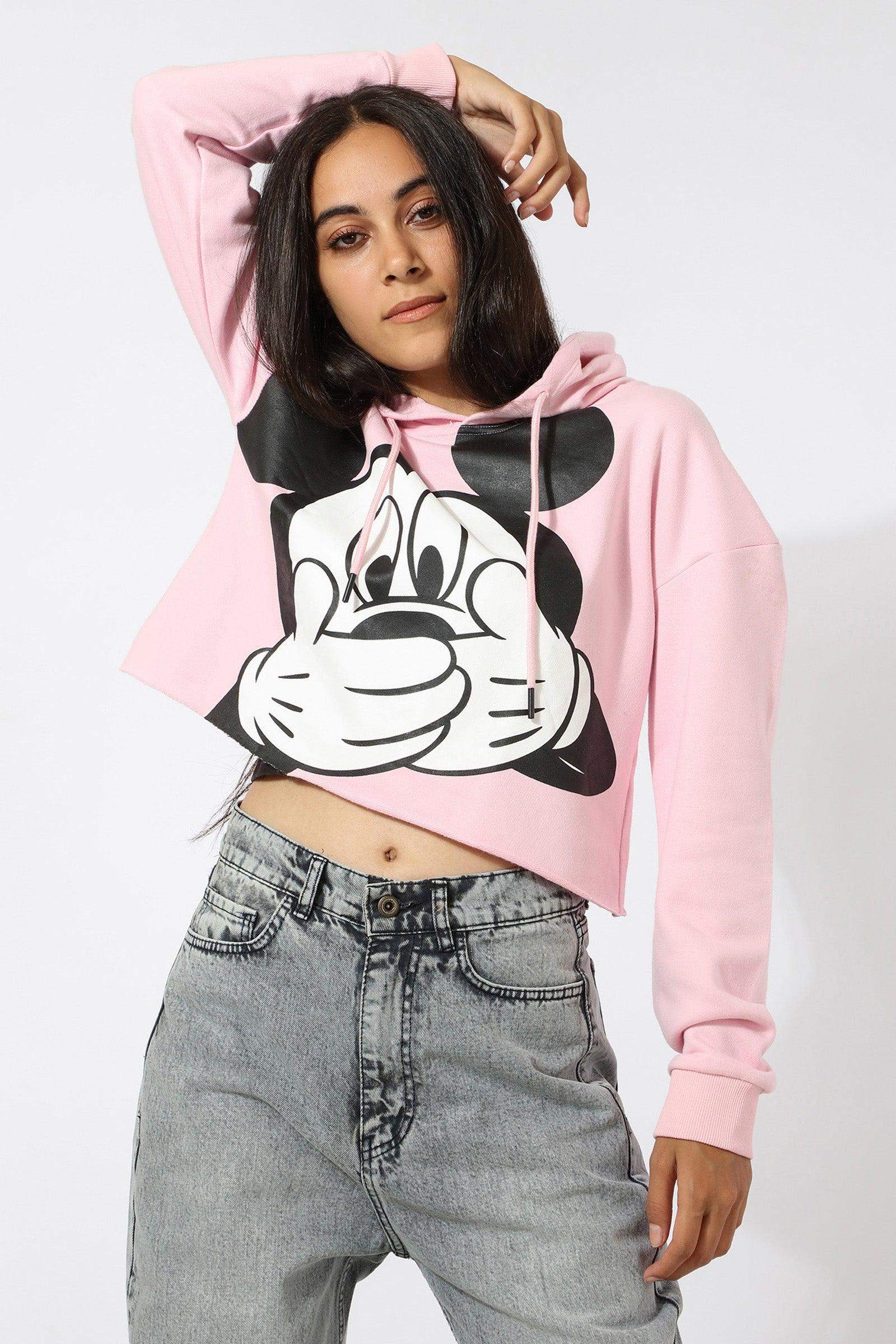 Printed Cropped Sweatshirt - Carina - ÙƒØ§Ø±ÙŠÙ†Ø§