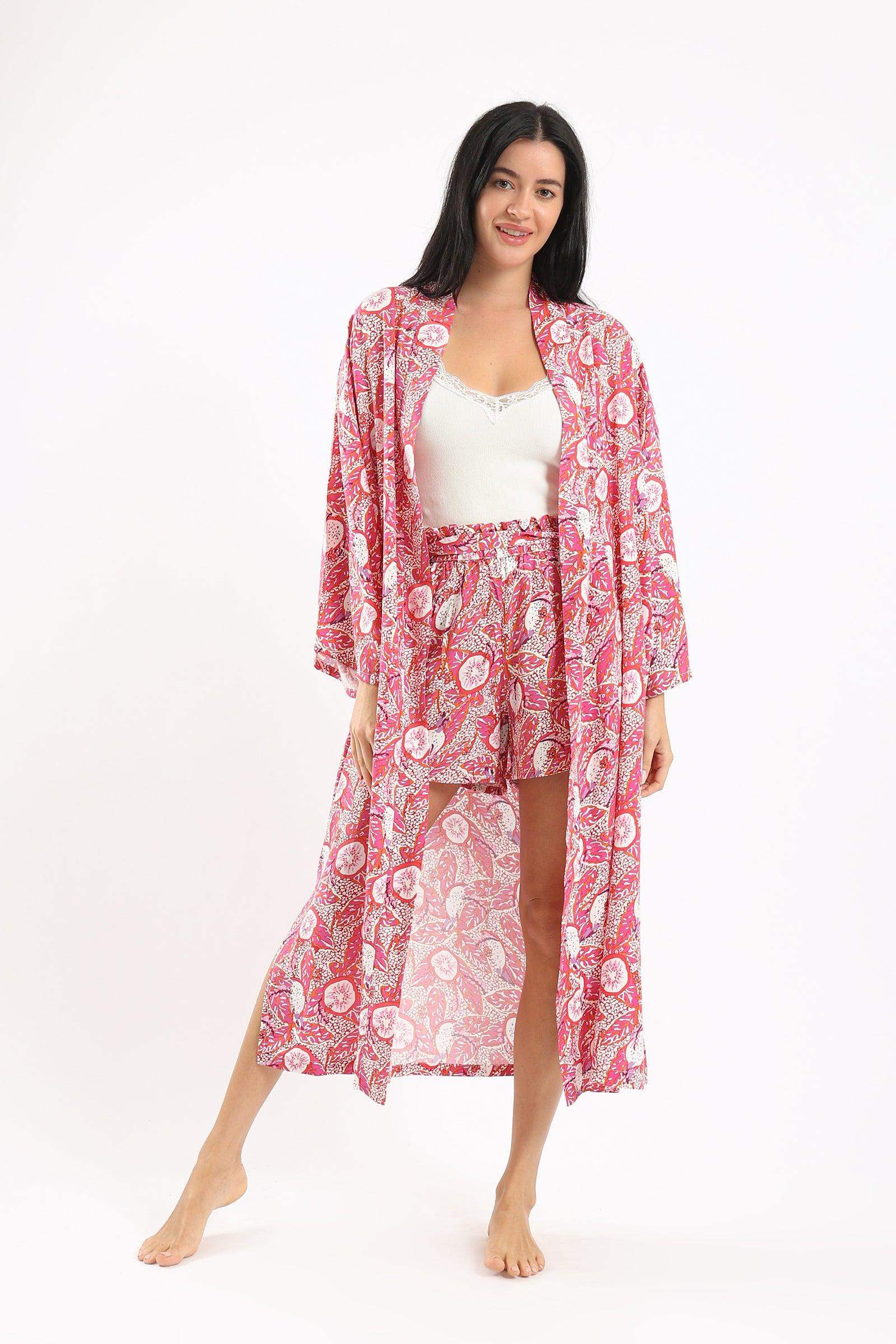 Printed Kimono Robe - Carina - ÙƒØ§Ø±ÙŠÙ†Ø§