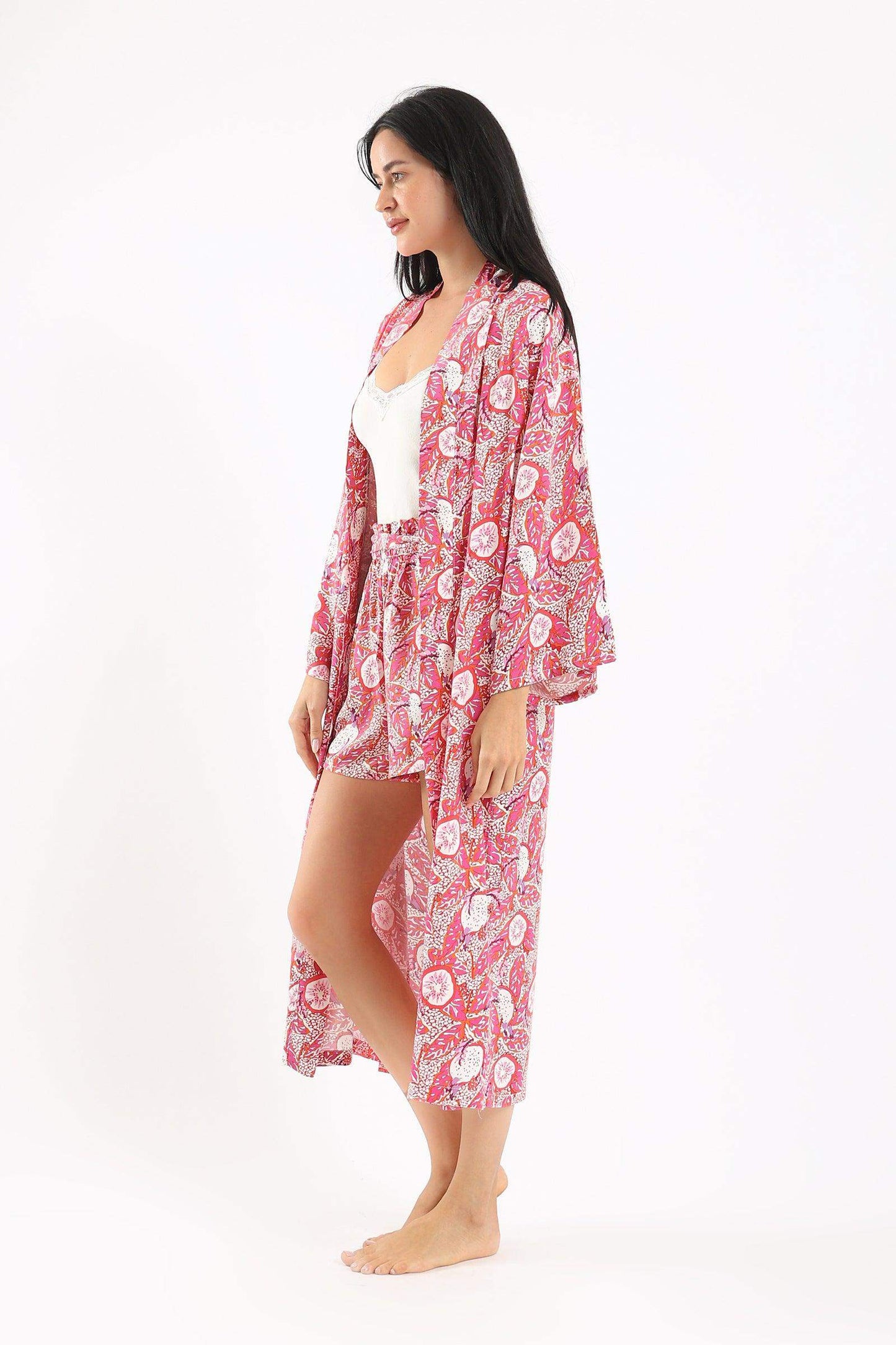 Printed Kimono Robe - Carina - ÙƒØ§Ø±ÙŠÙ†Ø§