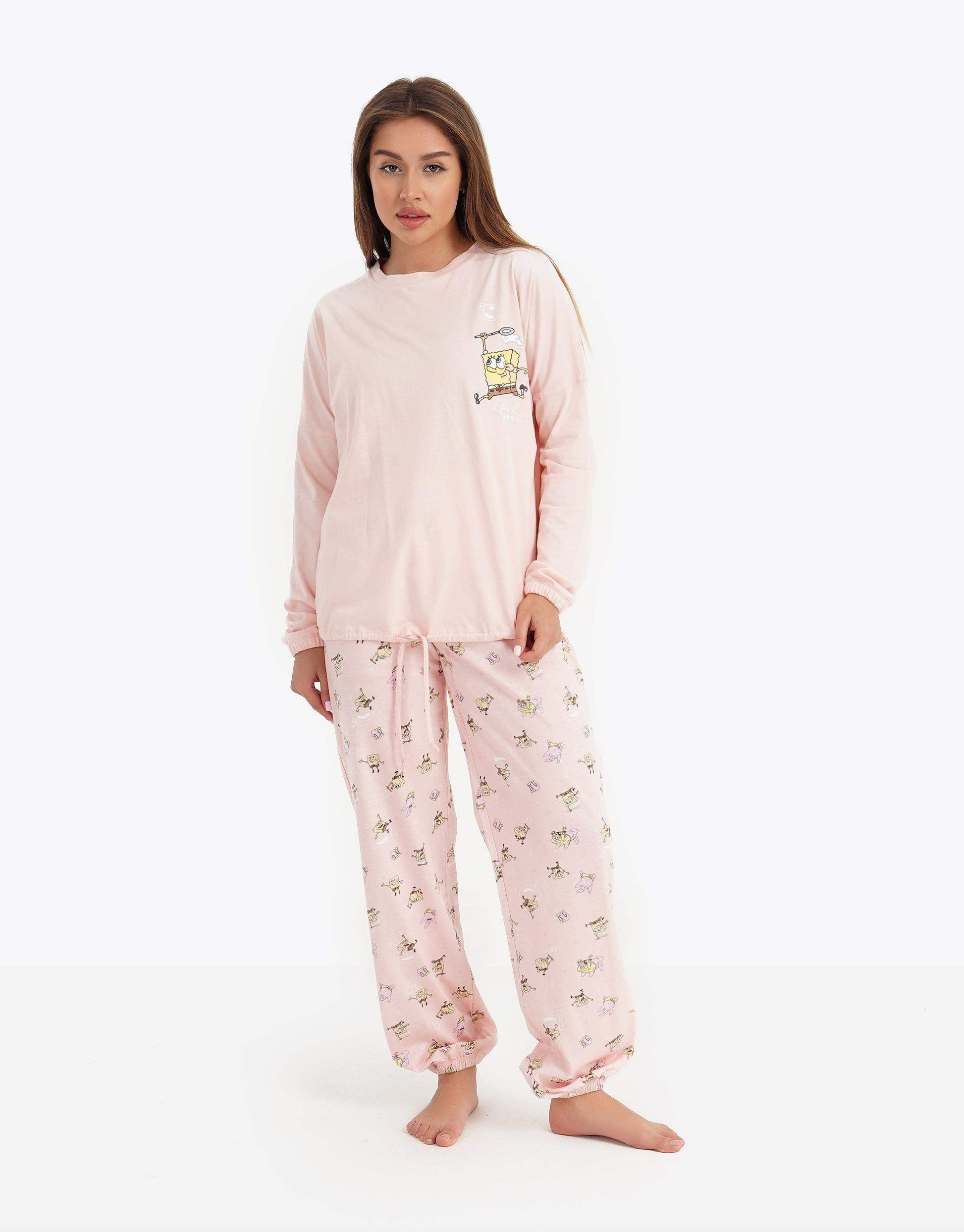 Printed Long Sleeve Pyjama Set - Carina - ÙƒØ§Ø±ÙŠÙ†Ø§