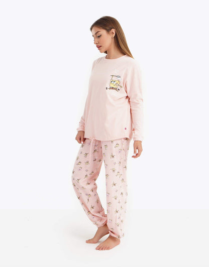 Printed Long Sleeve Pyjama Set - Carina - ÙƒØ§Ø±ÙŠÙ†Ø§