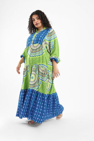 Printed Maxi Dress - Clue Wear