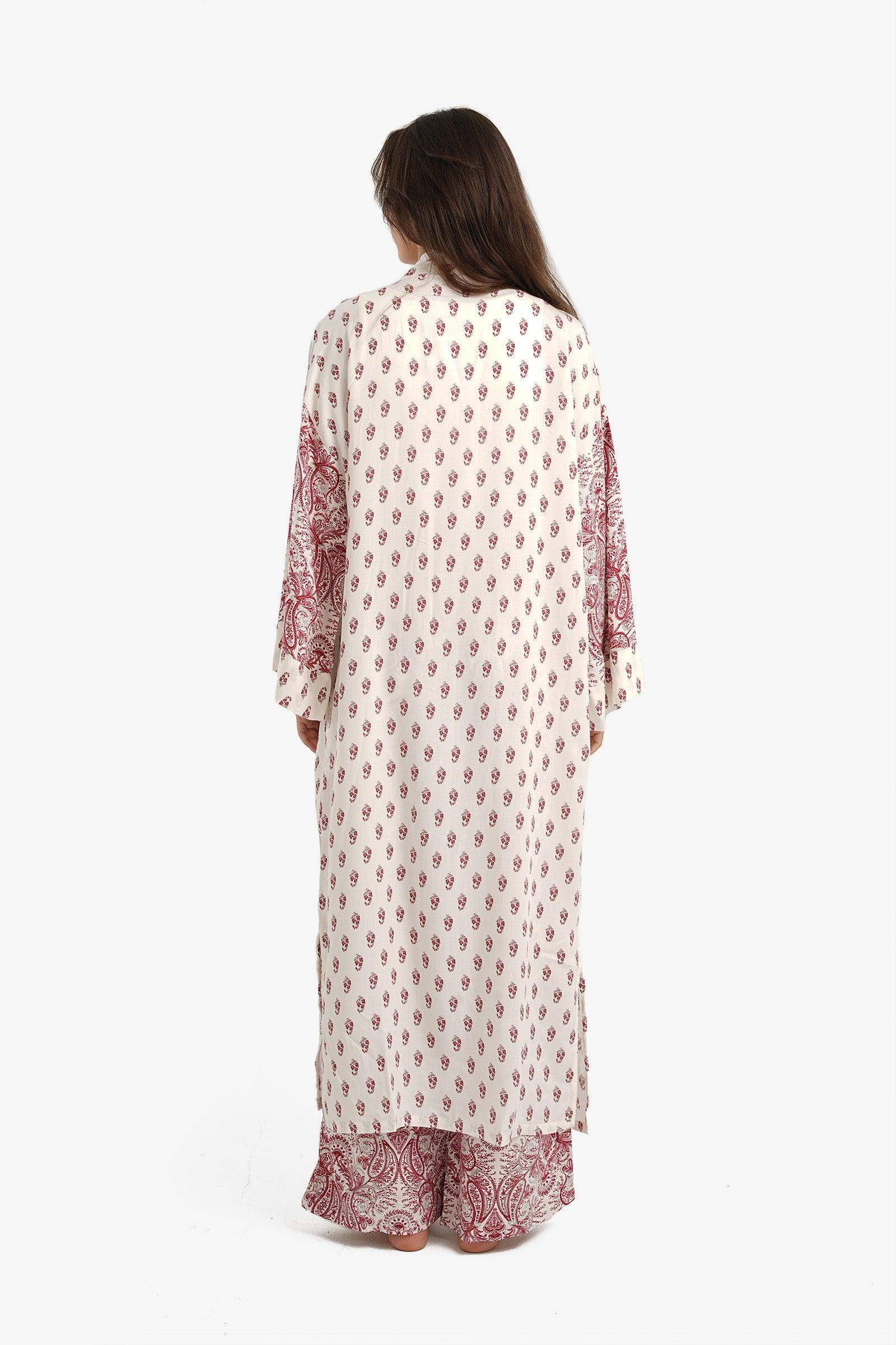 Printed Midi Length Robe - Carina - ÙƒØ§Ø±ÙŠÙ†Ø§