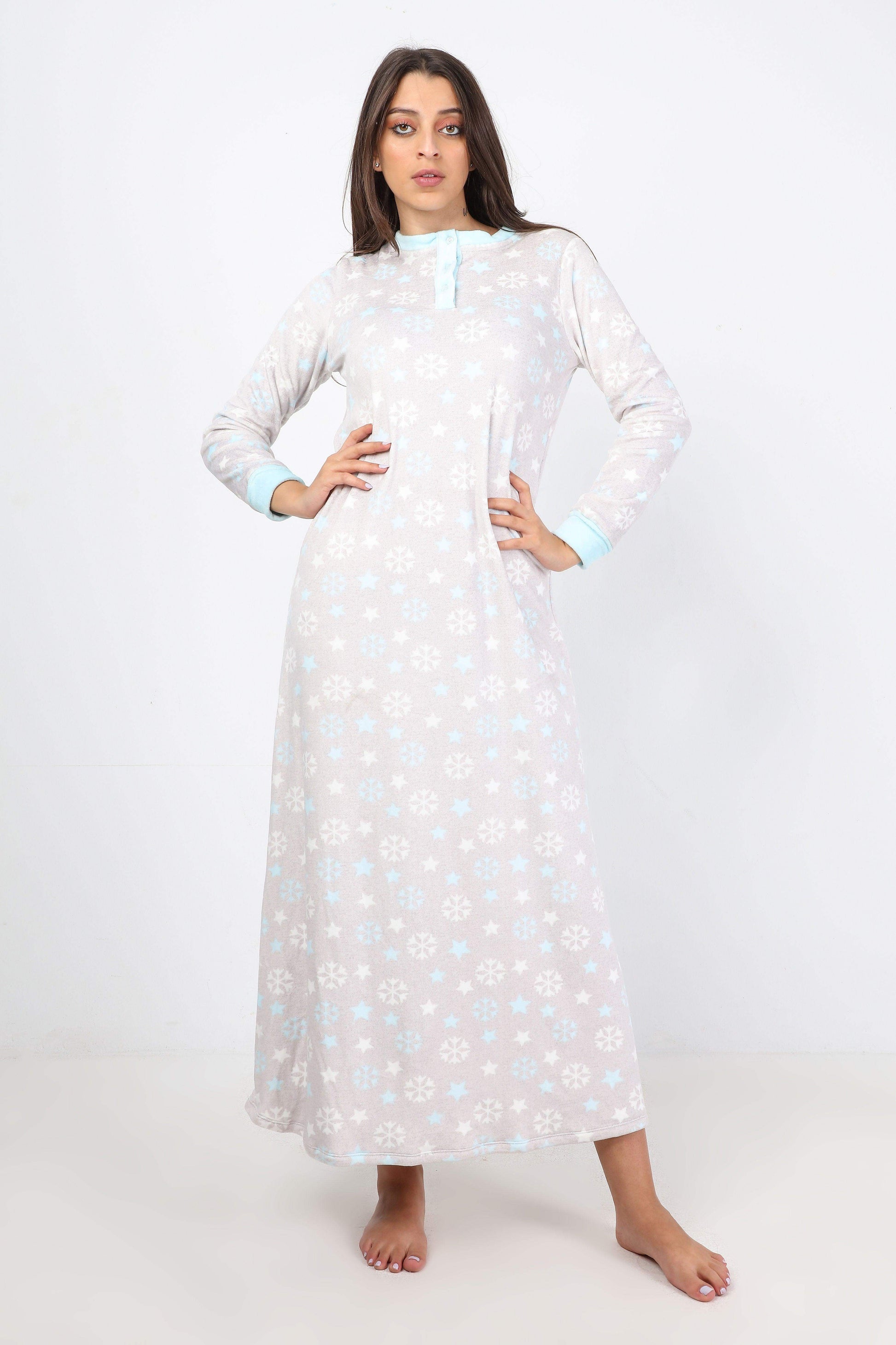 Printed Night Gown - Carina - ÙƒØ§Ø±ÙŠÙ†Ø§