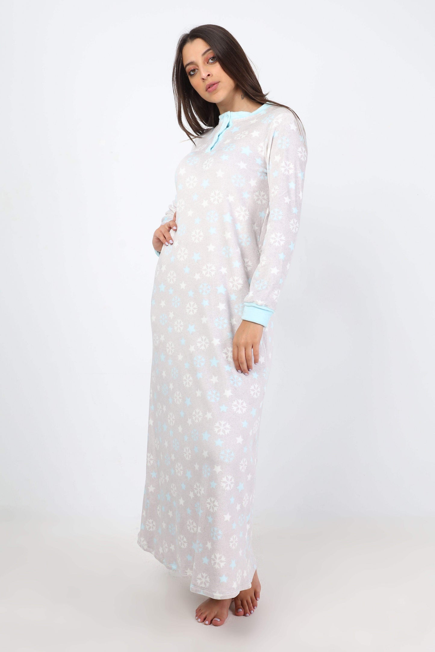 Printed Night Gown - Carina - ÙƒØ§Ø±ÙŠÙ†Ø§