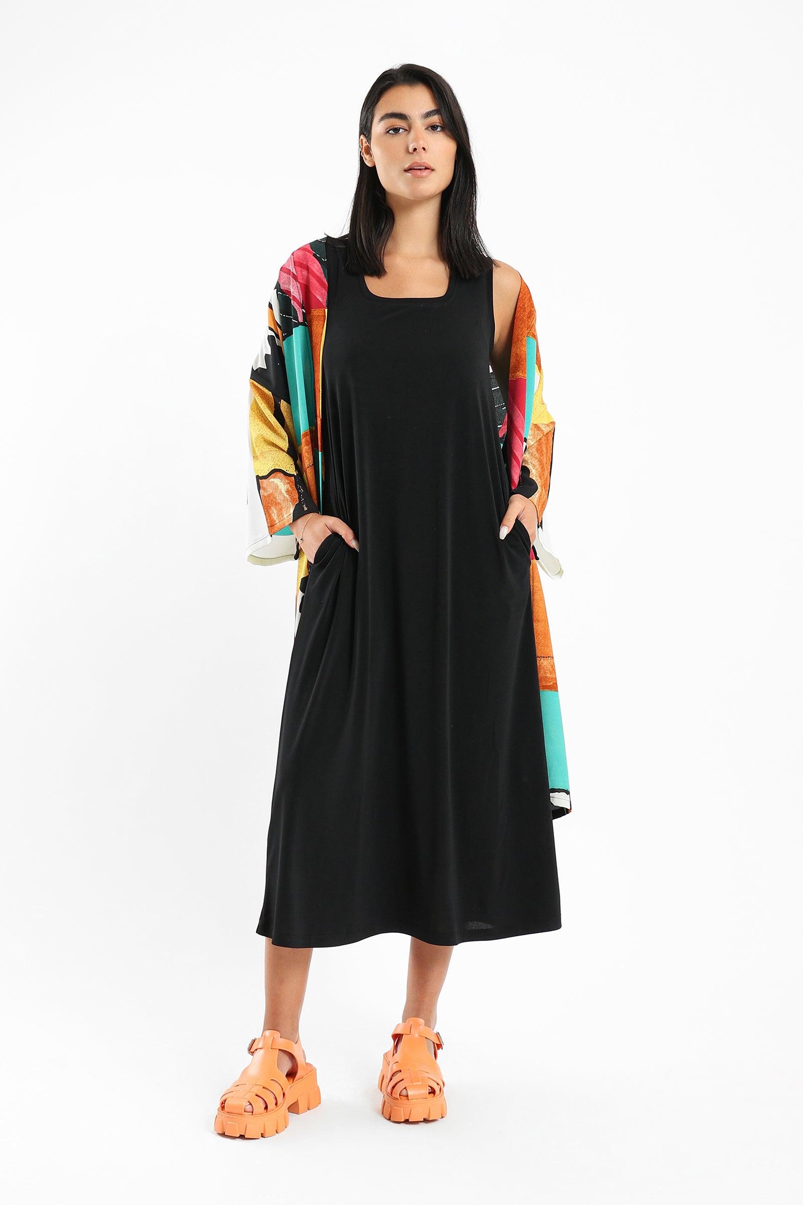 Printed Open Kimono - Clue Wear