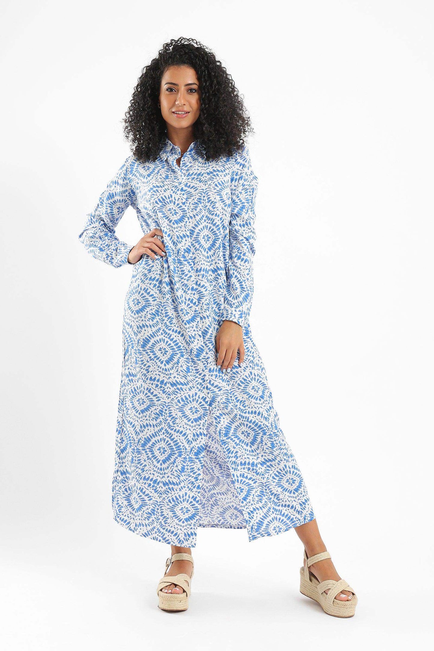 Printed Shirt Dress - Carina - ÙƒØ§Ø±ÙŠÙ†Ø§