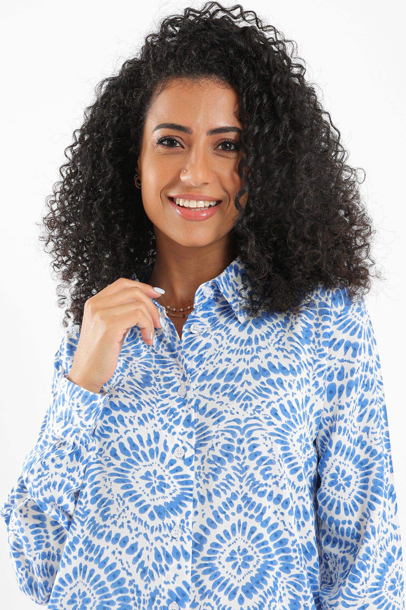 Printed Shirt Dress - Carina - ÙƒØ§Ø±ÙŠÙ†Ø§