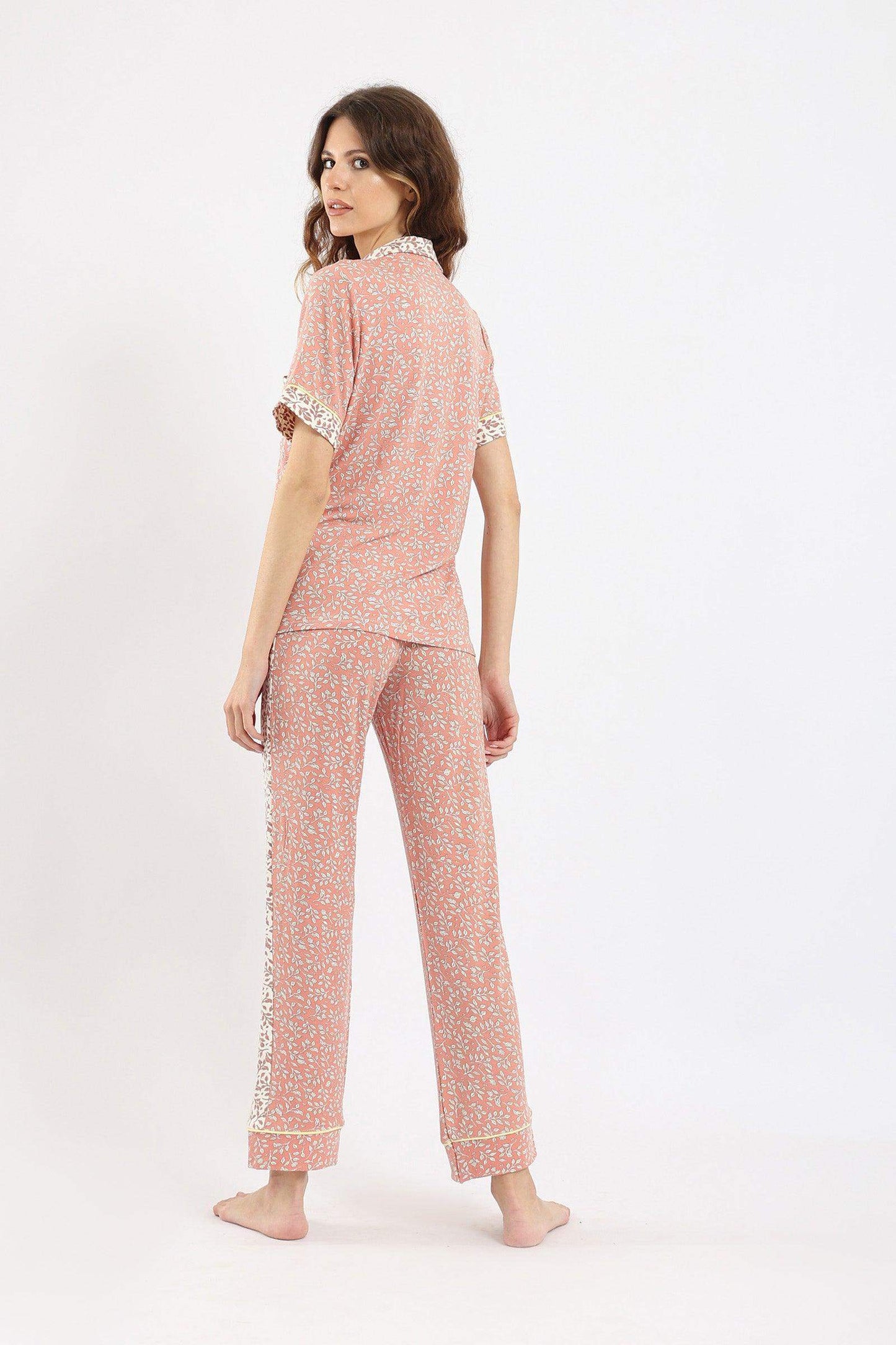 Printed Short Sleeve Pyjama - Carina - ÙƒØ§Ø±ÙŠÙ†Ø§