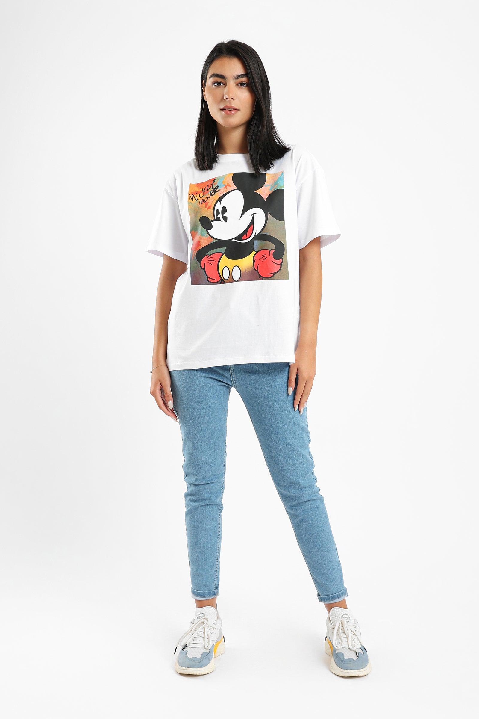 Printed Short Sleeves T-shirt - Clue Wear