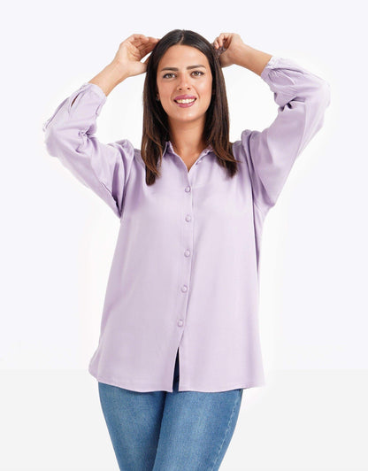 Puffed Long Sleeves Shirt - Carina - ÙƒØ§Ø±ÙŠÙ†Ø§