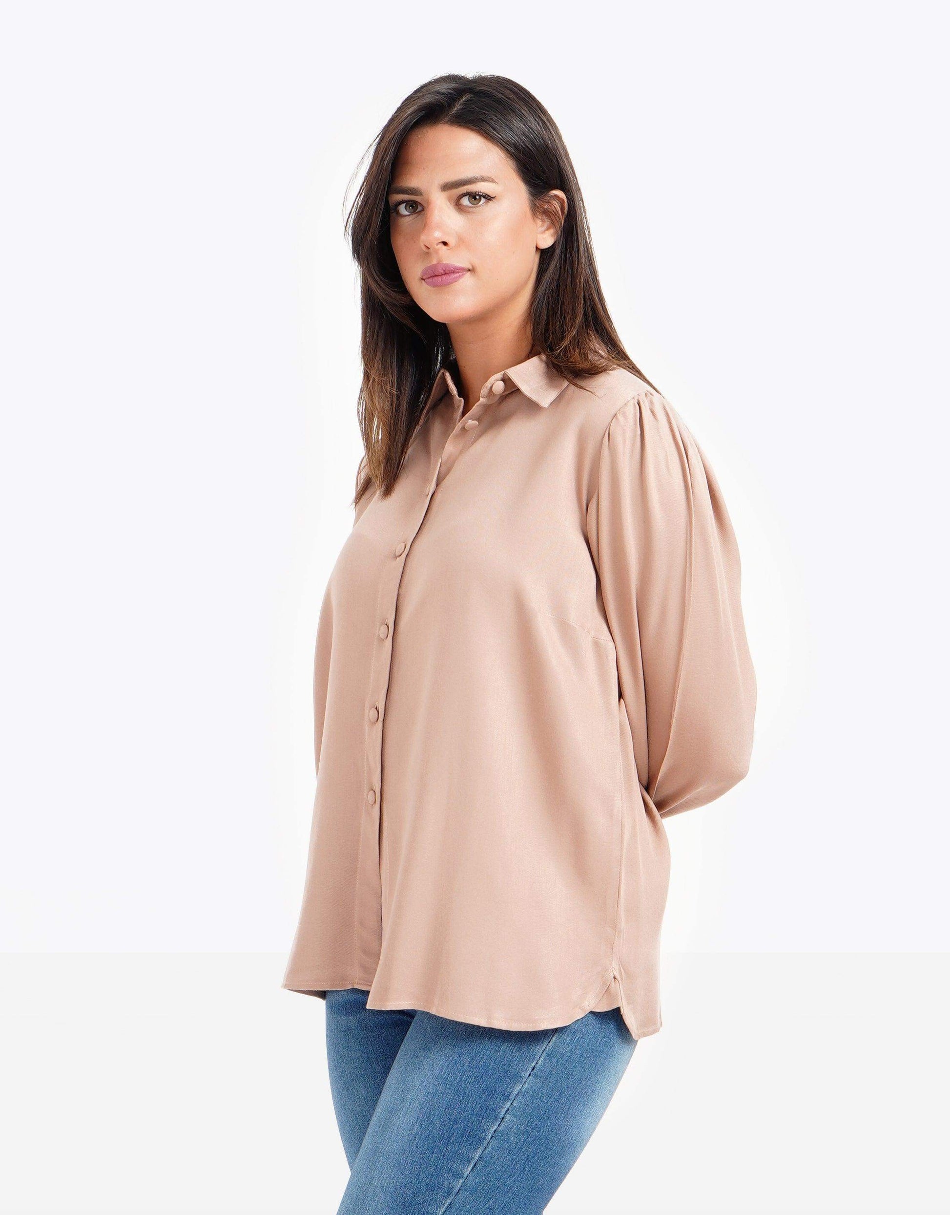 Puffed Long Sleeves Shirt - Carina - ÙƒØ§Ø±ÙŠÙ†Ø§