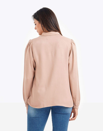 Puffed Long Sleeves Shirt - Carina - ÙƒØ§Ø±ÙŠÙ†Ø§