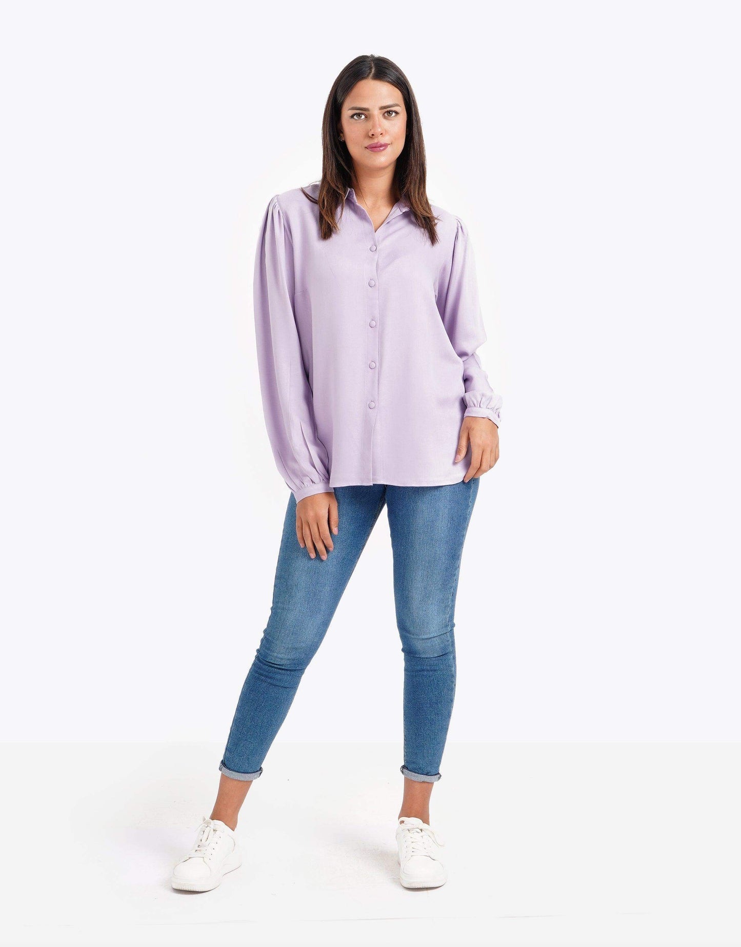 Puffed Long Sleeves Shirt - Carina - ÙƒØ§Ø±ÙŠÙ†Ø§