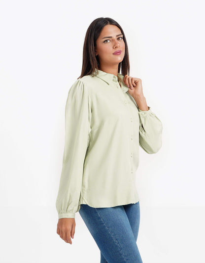 Puffed Long Sleeves Shirt - Carina - ÙƒØ§Ø±ÙŠÙ†Ø§