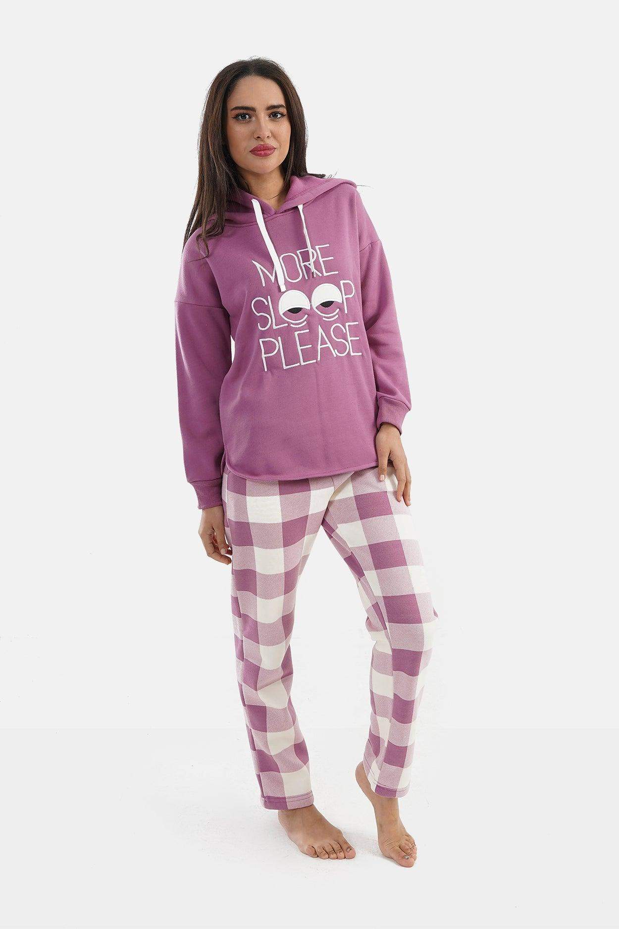 Pyjama Set with Checks Pants - Carina - ÙƒØ§Ø±ÙŠÙ†Ø§