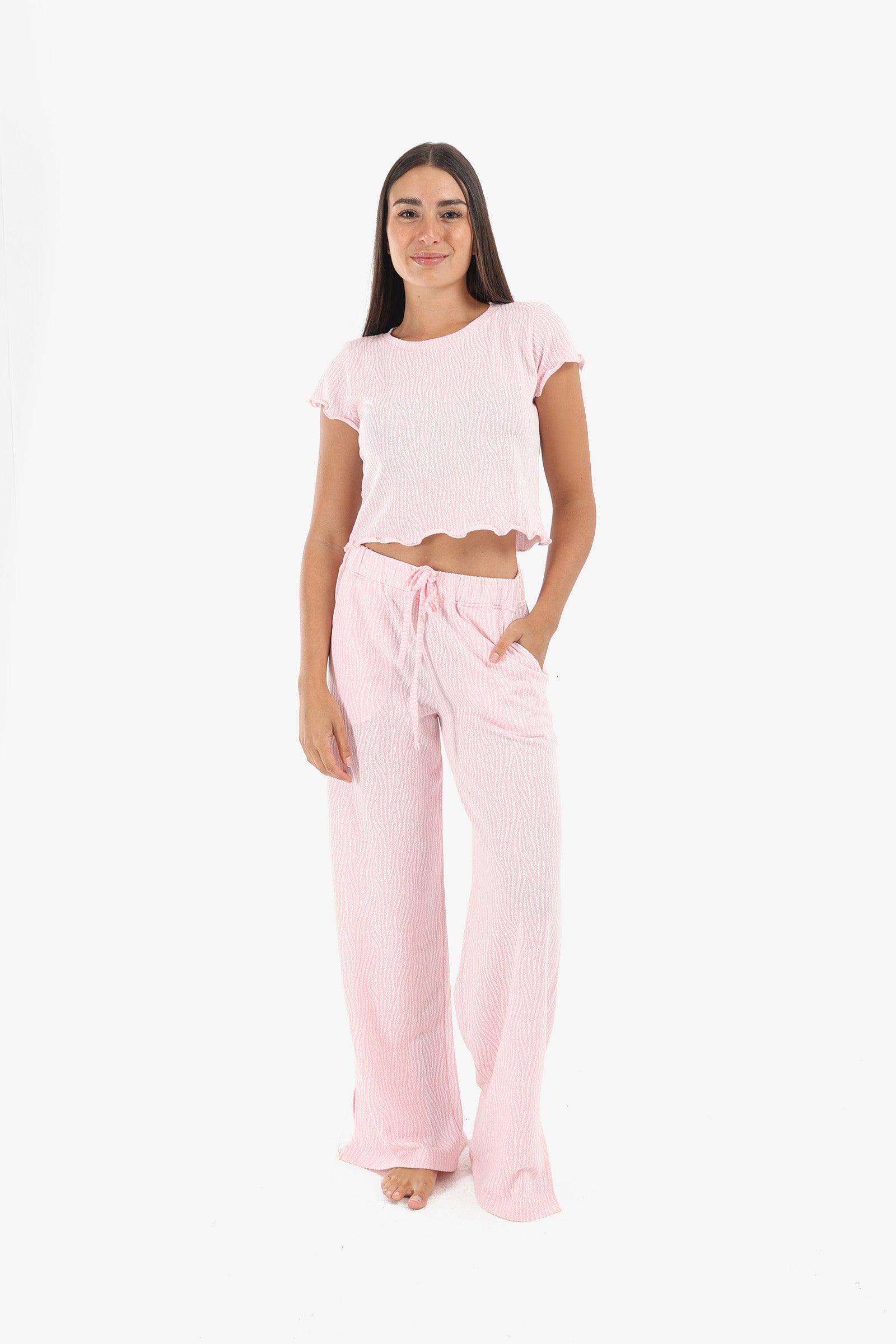 Pyjama Set with Crop Top - Carina - ÙƒØ§Ø±ÙŠÙ†Ø§