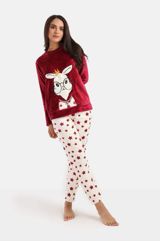 Pyjama Set with Rabbit Printed - Carina - ÙƒØ§Ø±ÙŠÙ†Ø§