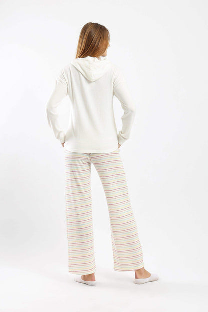 Pyjama Set with Striped Pants - Carina - ÙƒØ§Ø±ÙŠÙ†Ø§