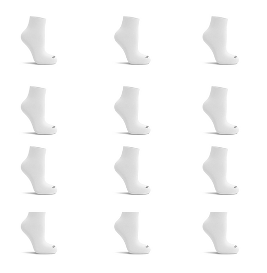 Cotton Ankle Socks Pack of 12 - White