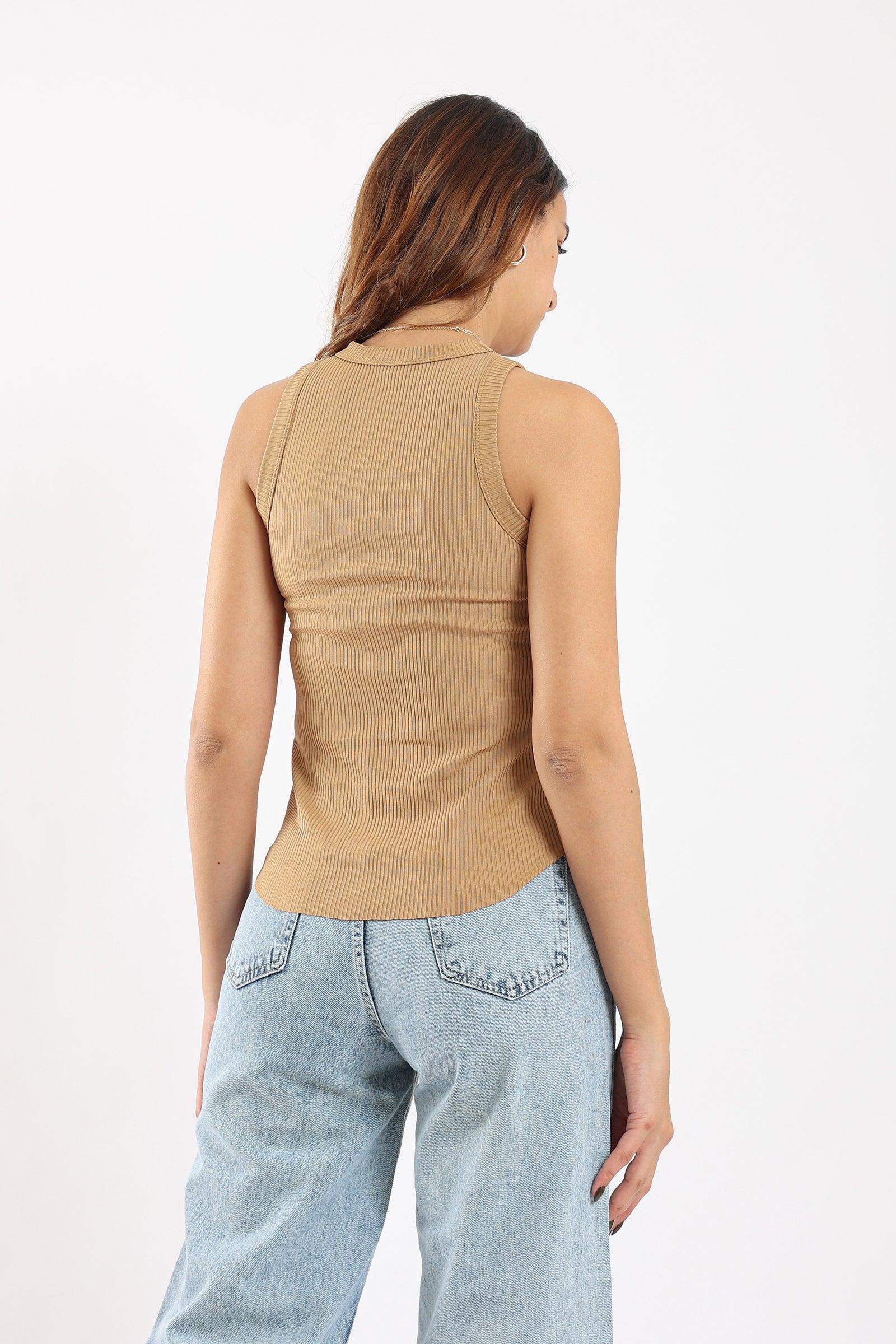 Racer Back Ribbed Top - Carina - ÙƒØ§Ø±ÙŠÙ†Ø§