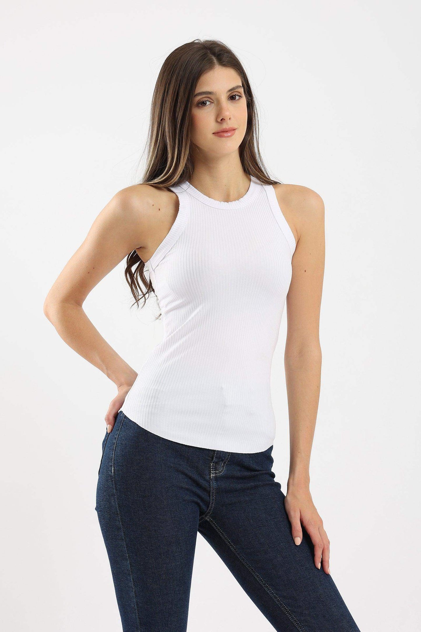 Racer Back Ribbed Top - Carina - ÙƒØ§Ø±ÙŠÙ†Ø§