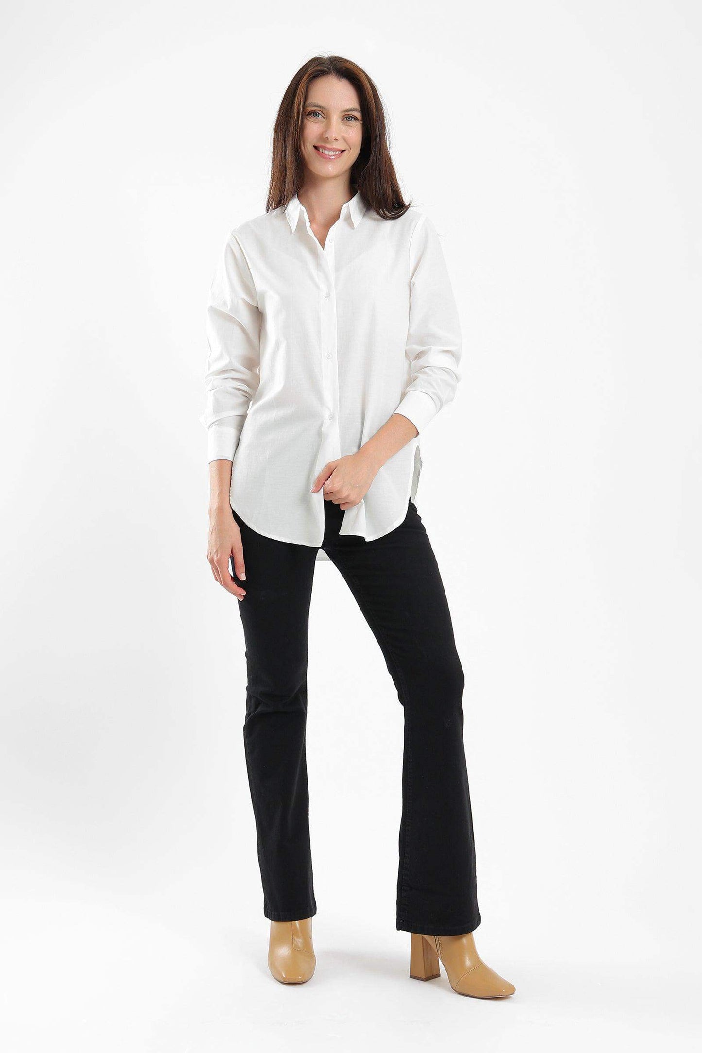 Regular Fit Cotton Shirt - Carina - ÙƒØ§Ø±ÙŠÙ†Ø§