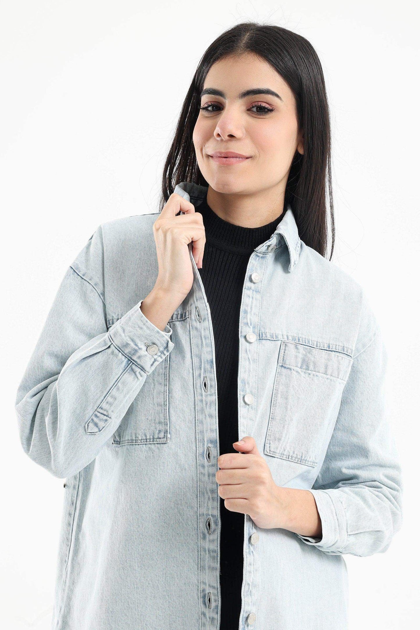 Regular Fit Denim Shirt - Carina - ÙƒØ§Ø±ÙŠÙ†Ø§