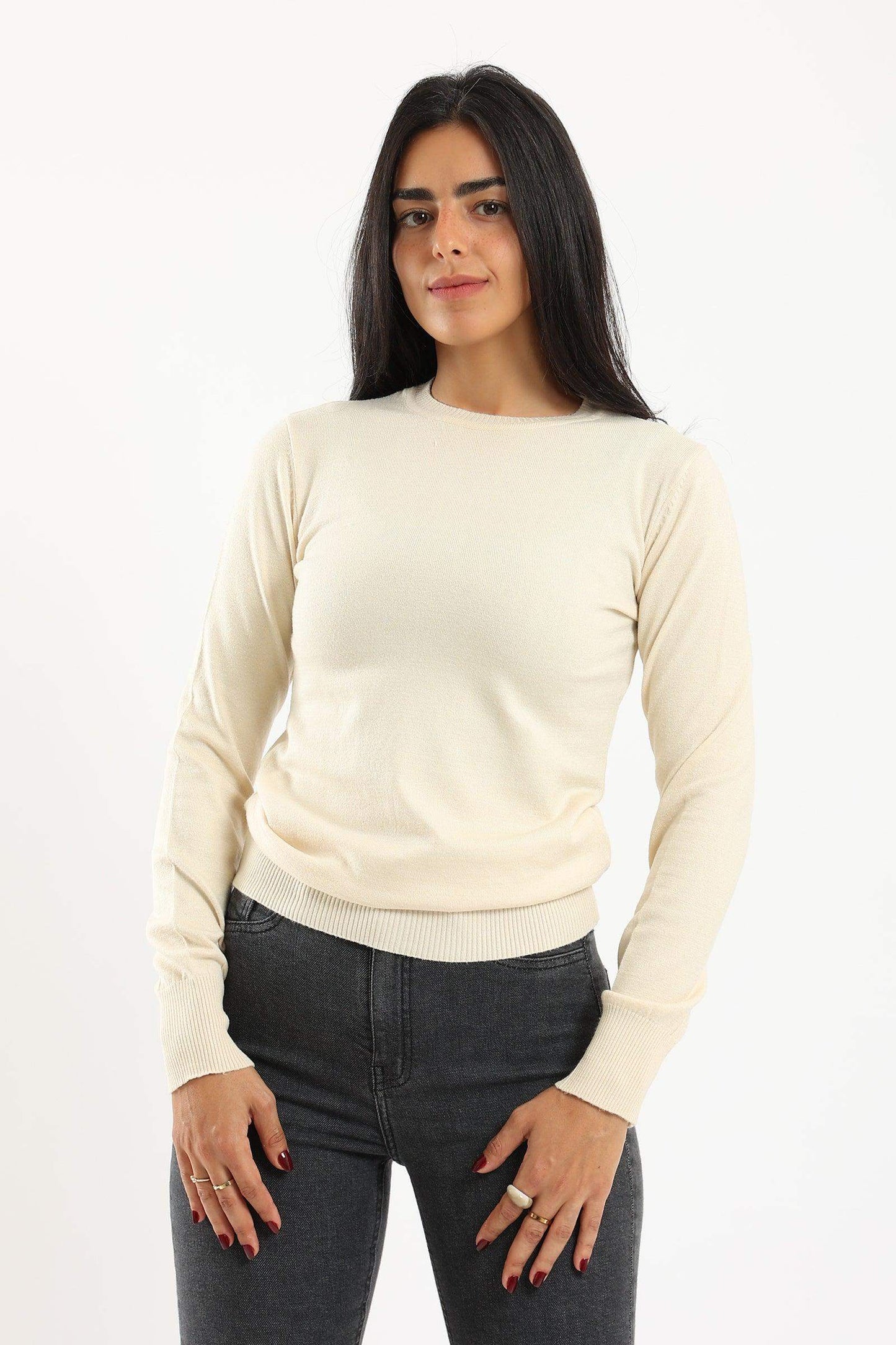 Regular Fit Knitted Pullover - Carina - ÙƒØ§Ø±ÙŠÙ†Ø§