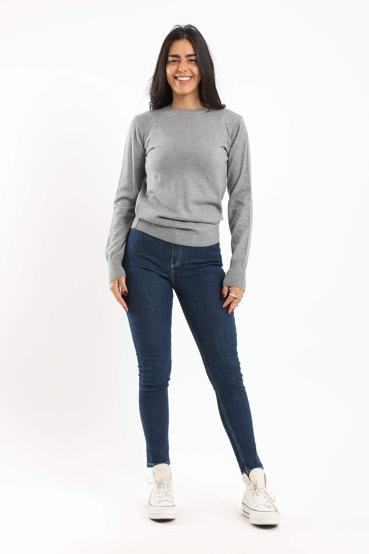 Regular Fit Knitted Pullover - Carina - ÙƒØ§Ø±ÙŠÙ†Ø§