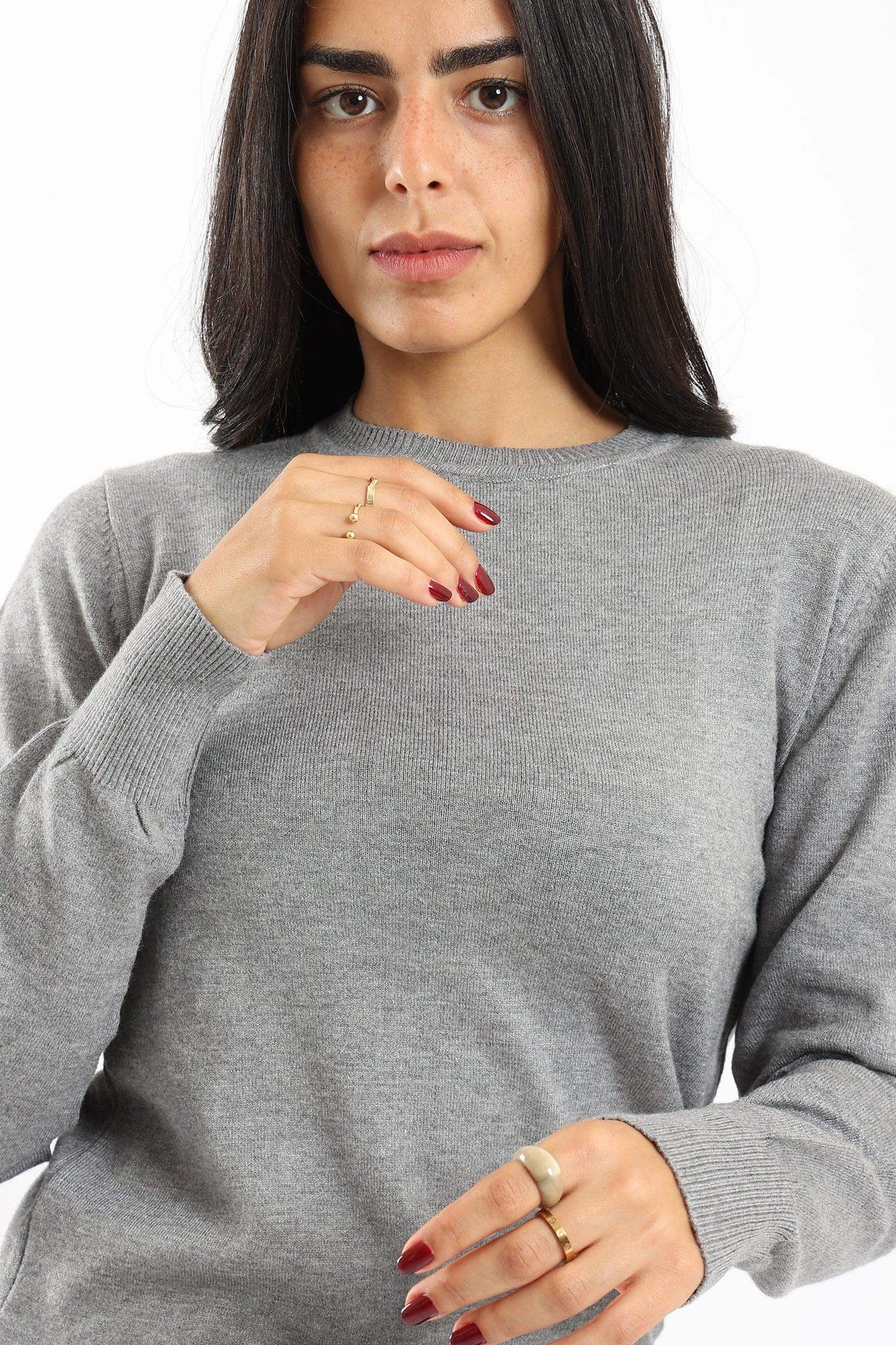 Regular Fit Knitted Pullover - Carina - ÙƒØ§Ø±ÙŠÙ†Ø§