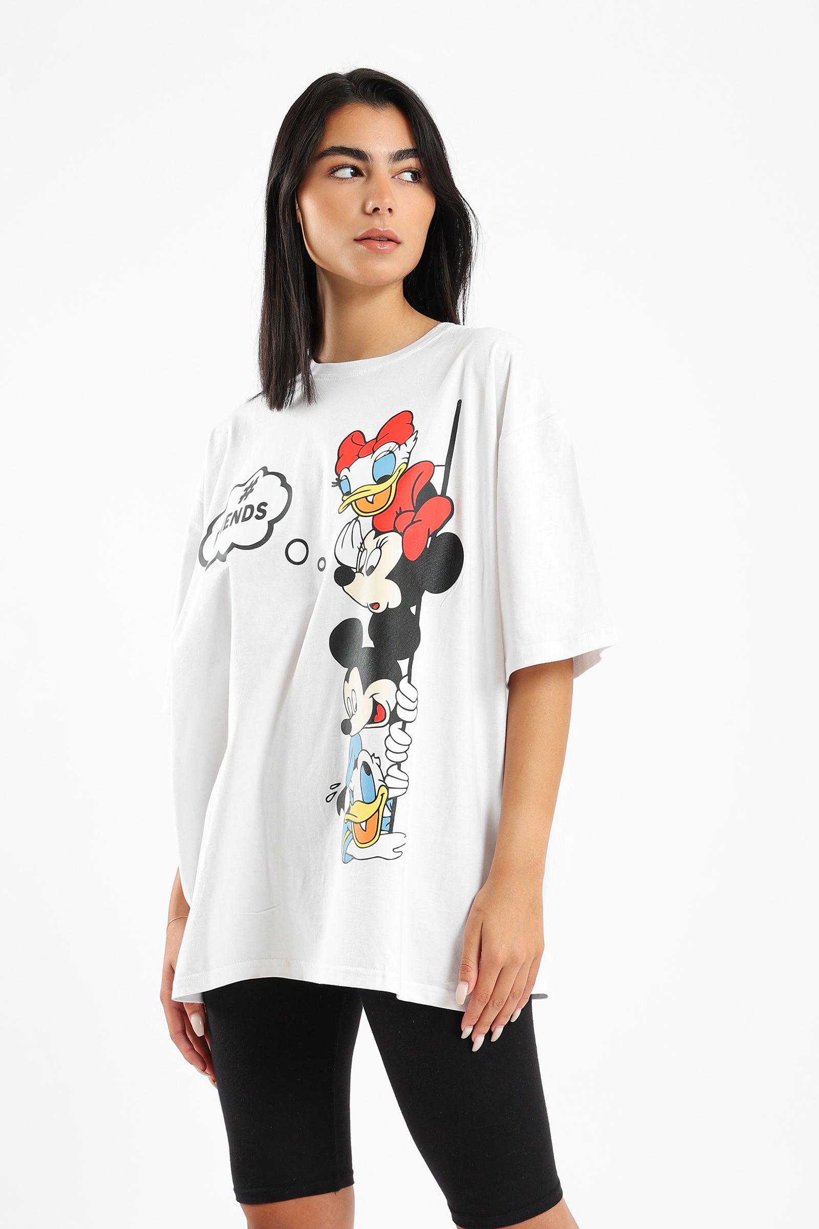 Relaxed Disney Printed T-shirt - Clue Wear